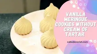 Video thumbnail for Vanilla Meringue Cookies Without Cream Of Tartar