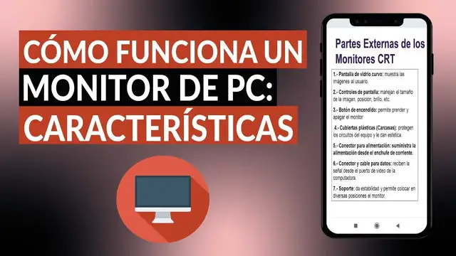 Video thumbnail for Cómo funciona un MONITOR de PC: Partes y características
