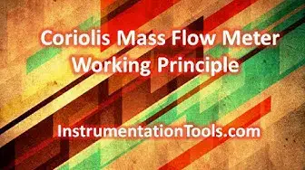 Video thumbnail for Coriolis Mass Flow Meter Working Principle