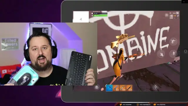 Video thumbnail for Keyboard And Mouse On Mobile Fortnite does it work? ( Ordinary bluetooth Keyboard/Mouse )