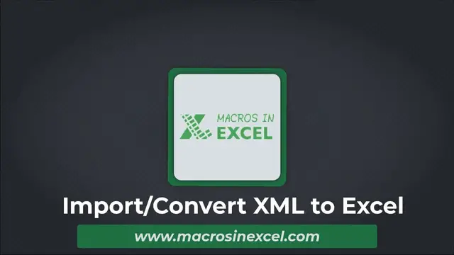 Video thumbnail for Import/Convert XML to Excel