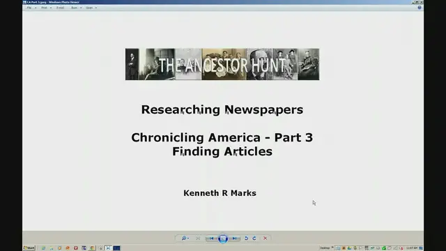 Video thumbnail for Chronicling America - Part 3 - Finding Articles