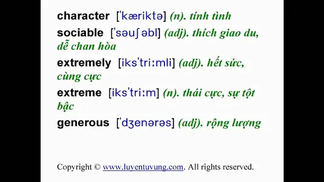 Video thumbnail for Learn English Vocabulary - Grade 8 - Unit 01 - Lesson 01