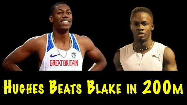 Video thumbnail for Zharnel Hughes Outpaces Akeem Blake in 200m at John Wolmer Speed Fest