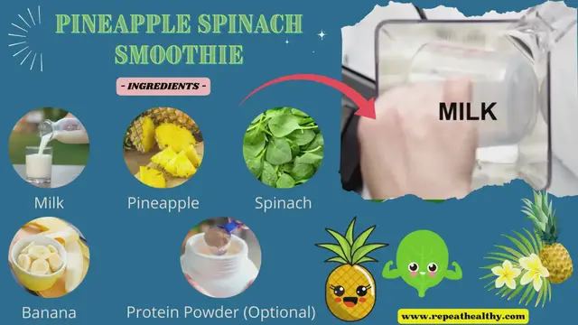 Video thumbnail for Pineapple Spinach Smoothie