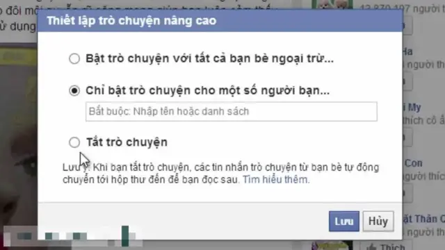 Video thumbnail for Mẹo Facebook : thiết lập bạn bè có thể thấy bạn online trên Facebook