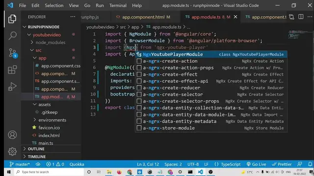 Video thumbnail for Angular 13 Youtube Video Player Example With Controls to Embed Videos Using ngx-youtube-player in TS