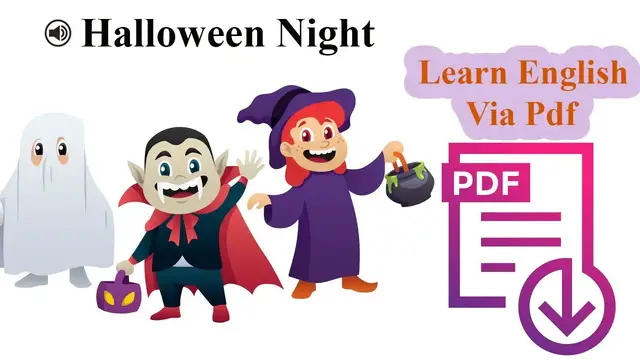 Video thumbnail for Learn English Via Listening | Beginner  Level | Lesson 15 | Halloween Night