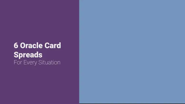 Video thumbnail for 6 Oracle Card Spreads for Every Situation