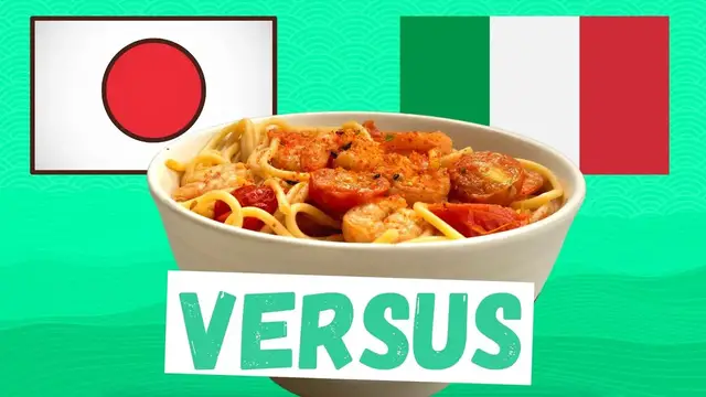 'Video thumbnail for Japanese vs Italian Food: how to make wafu pasta'