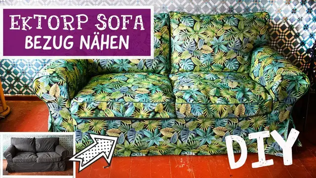 Video thumbnail for Sofa neu beziehen - Nähanleitung passenden Bezug nähen für IKEA EKTORP Sofa - Einfach Selbermachen