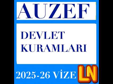Video thumbnail for Devlet Kuramları 2025-2026 Vize Soruları