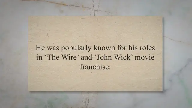 Video thumbnail for American Actor, Lance Reddick, Who Starred In ‘The Wire’ And ‘John Wick’ Passes On At The Age Of 60