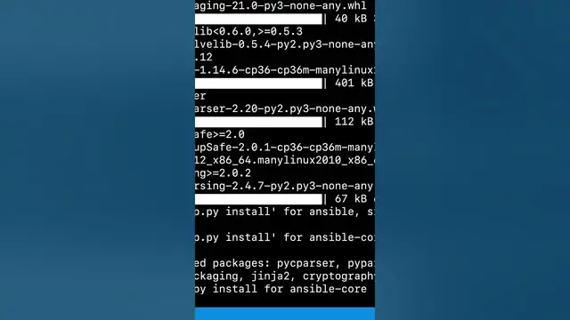 Video thumbnail for #Shorts How to install Ansible with PIP #ansible #automation #linux #python