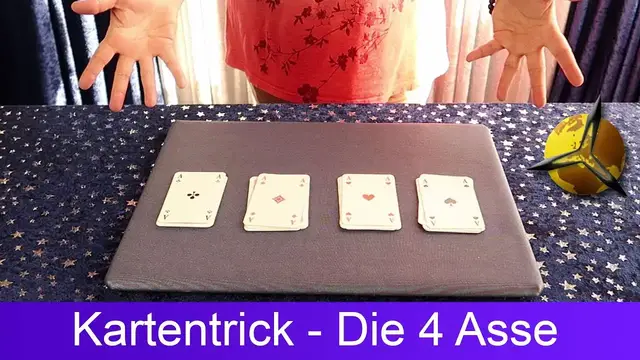 Video thumbnail for Kartentrick für Kinder: Die 4 Asse
