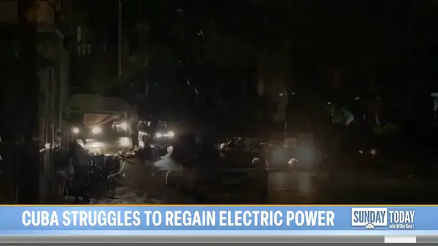 Video thumbnail for Cuba struggles to regain electric power after second grid failure