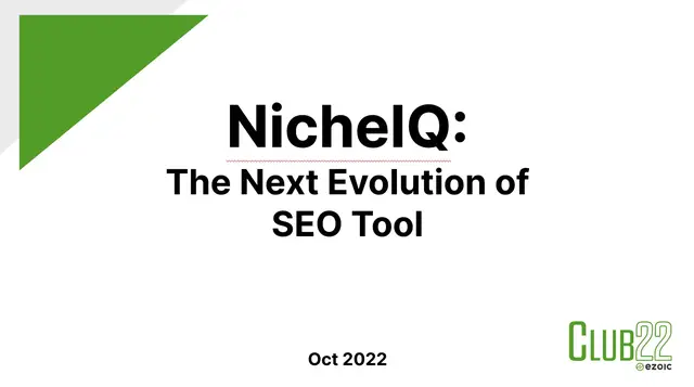 Video thumbnail for Robert Karow & Gerald Burnand - NicheIQ