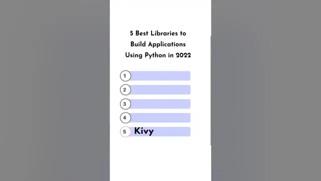 Video thumbnail for TOP 5 GUI Python Libraries #shorts