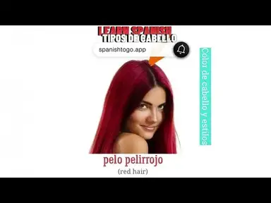 'Video thumbnail for HOW TO SAY HAIR IN SPANISH'