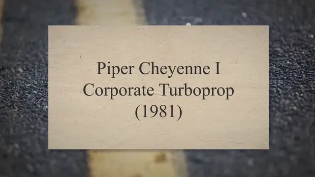 Video thumbnail for Piper Cheyenne I Corporate Turboprop (1981)