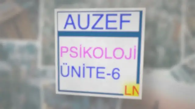 Video thumbnail for Psikoloji Ünite -6 : Grup içinde İnsan