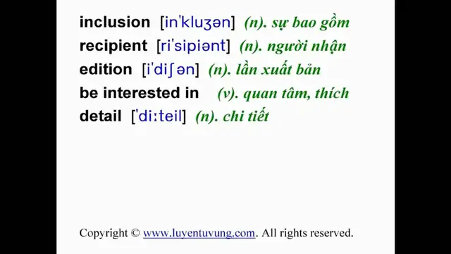 Video thumbnail for Learn English Vocabulary - Grade 9 - Unit 04 - Lesson 03