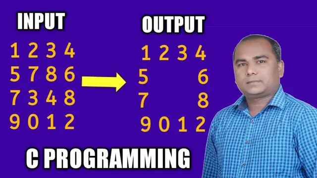 Video thumbnail for C Program to PRINT Boundary Elements of Matrix | Two-Dimensional Array