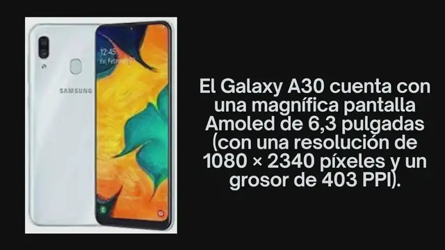 Video thumbnail for Samsung A30 Características