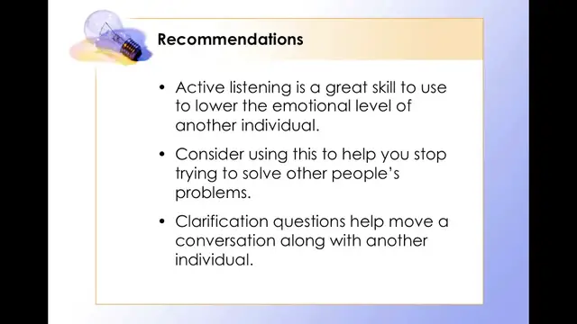 Video thumbnail for Benefits Of Active Listening