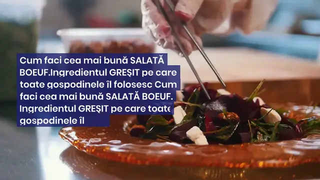 Video thumbnail for Cum faci cea mai bună SALATĂ BOEUF. Ingredientul GREŞIT pe care toate gospodinele îl folosesc