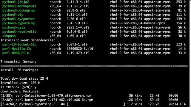 Video thumbnail for How to install Ansible in RedHat Enterprise Linux (RHEL) 9 - Ansible install