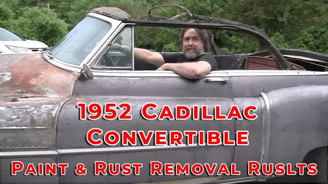 Video thumbnail for 1952 Cadillac Convertible Paint and rust removal results