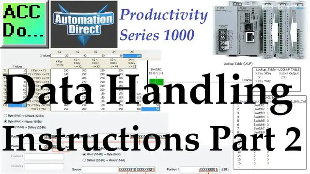 Video thumbnail for Productivity 1000 Series PLC Data Handling Instructions Part 2