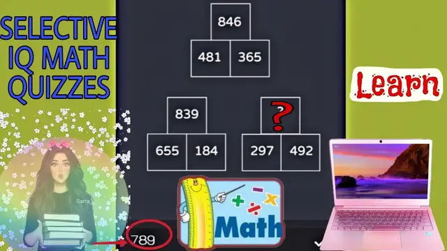 Video thumbnail for Good, selective riddles of math iq | Training to improve mathematical thinking | increase IQ part 1