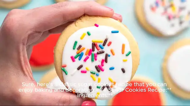 Video thumbnail for sugar cookies recipe