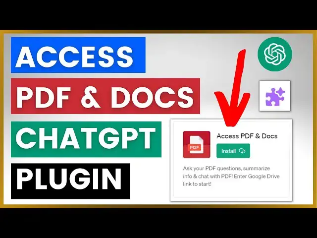 Video thumbnail for How To Use Access PDF & Docs ChatGPT Plugin?