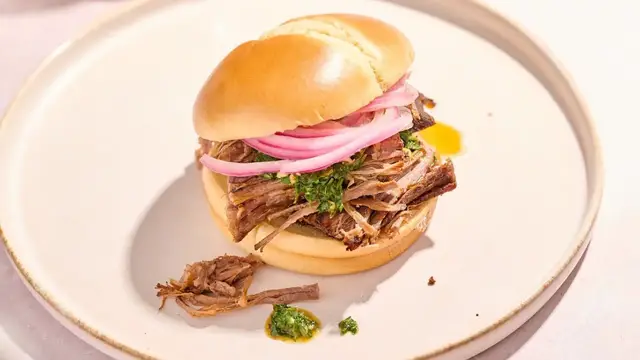 'Video thumbnail for Our Brisket Sandwich Recipe Is Melt-In-Your-Mouth Good'