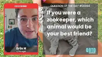 Video thumbnail for Lions would be Erin's animal BFFs. Cat person + big cats = the perfect duo!