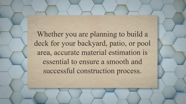 Video thumbnail for Decking Calculator