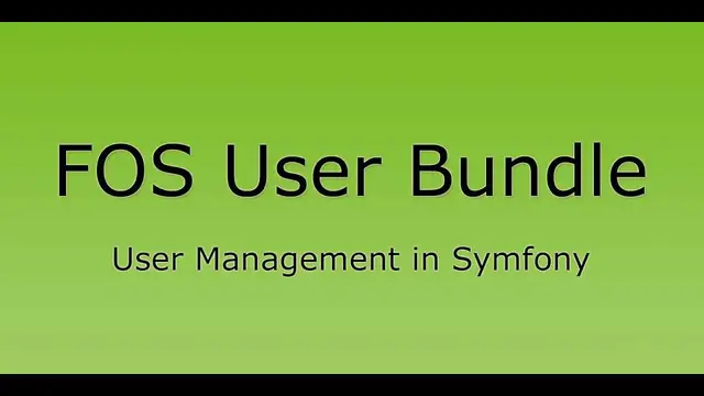 Video thumbnail for FOSUserBundle [1/15] - Getting Started with FOSUserBundle