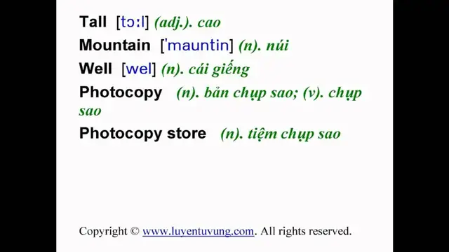 Video thumbnail for Learn English Vocabulary - Grade 6 - Unit 06 - Lesson 02