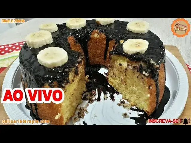 Video thumbnail for Bolo de Banana e Laranja com Cobertura de Chocolate