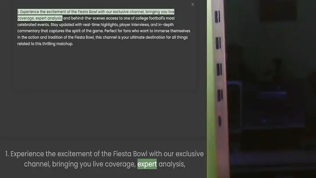 Video thumbnail for 1. Experience the excitement of the Fiesta Bowl with our exclusive channel, bringing you live coverage, expert analysis, and behind-the-scenes access to one of college football's most celebrated events. Stay updated with real-time highlig