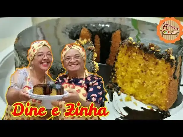 Video thumbnail for BOLO DE CENOURA FOFINHO COM CALDA DE CHOCOLATE