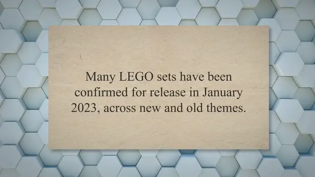 'Video thumbnail for List of Every LEGO Set Released in January 2023'