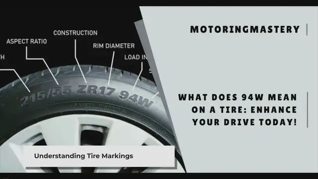 'Video thumbnail for What Does 94W Mean on a Tire? Decoding Tire Ratings'