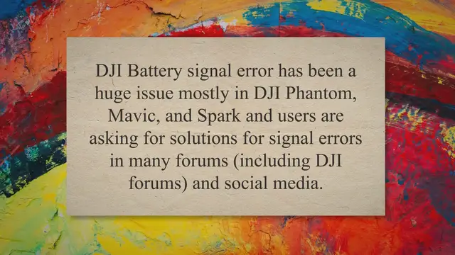 Video thumbnail for 5 Ways To Fix DJI Battery Signal Error (Mavic, Phantom, Spark)