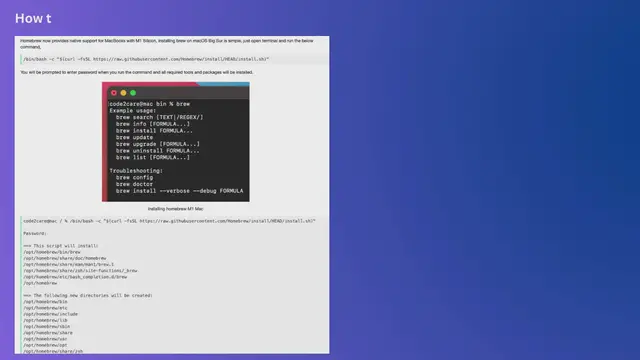 Video thumbnail for How to install homebrew (brew) on M1 Mac