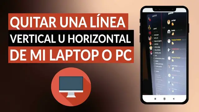 Video thumbnail for ¿Cómo QUITAR una LÍNEA horizontal o vertical de la pantalla de mi LAPTOP o PC?
