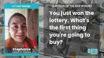 Video thumbnail for Stephanie's starting a business and donating to charity if she wins the lottery!